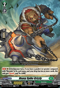 Heavy Spike Grizzly Card Front