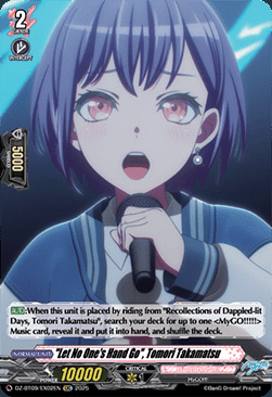 "Let No One's Hand Go", Tomori Takamatsu Card Front