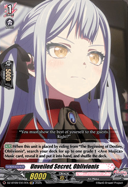 Unveiled Secret, Oblivionis Card Front