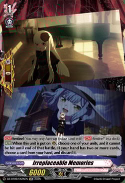 Irreplaceable Memories Card Front