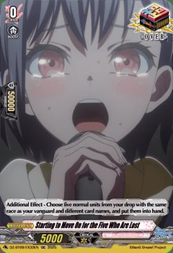 Starting to Move On for the Five Who Are Lost Card Front