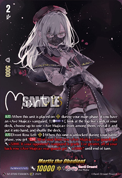 Mortis the Obedient Card Front
