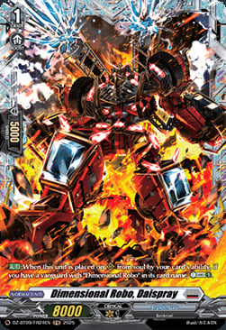 Dimensional Robo, Daispray Card Front