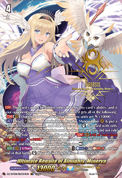 Ultimate Regalia of Almighty, Minerva [G Format] Card Front