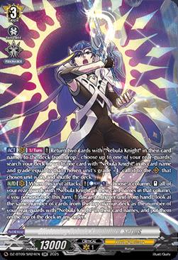 Glistening Nebula Knightlord, Serius Card Front