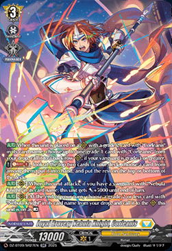 Loyal Bravery Nebula Knight, Corleanis Card Front