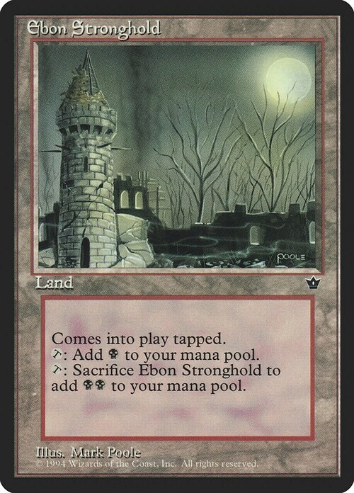 Ebon Stronghold Card Front