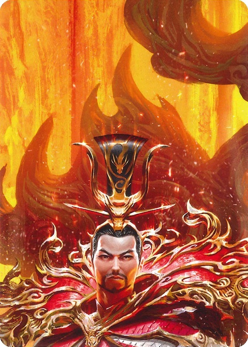 "Emperor, Dracai of Aesir" Macro Puzzle Card Card Front