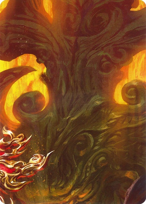 "Emperor, Dracai of Aesir" Macro Puzzle Card Card Front