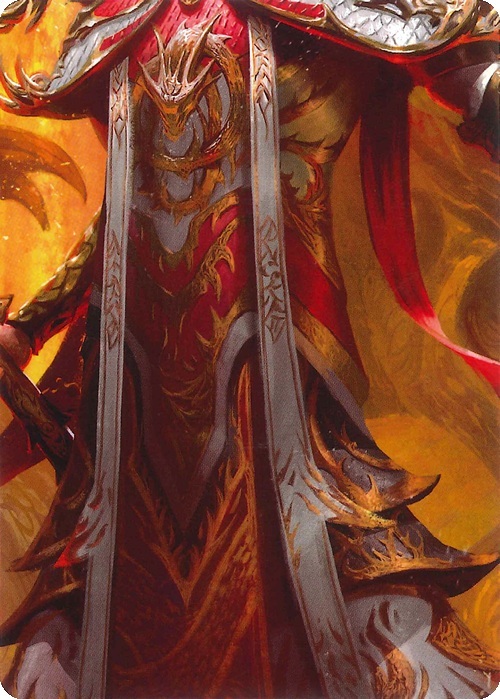 "Emperor, Dracai of Aesir" Macro Puzzle Card Frente