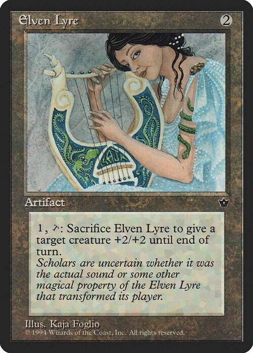 Elven Lyre Card Front