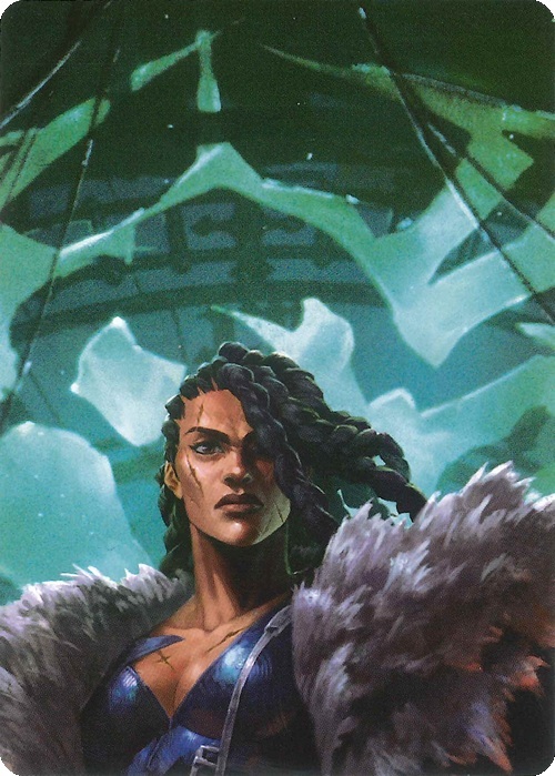 "Uzuri, Switchblade" Macro Puzzle Card Card Front