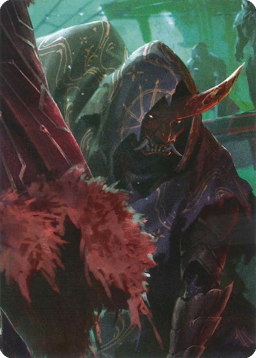 "Uzuri, Switchblade" Macro Puzzle Card Card Front