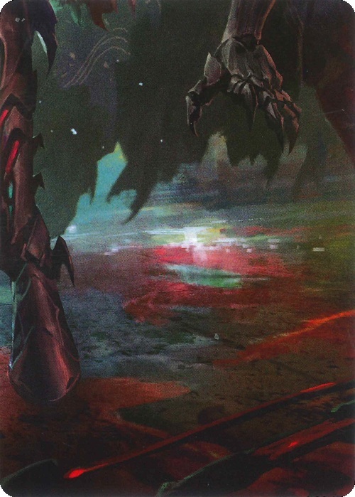 "Uzuri, Switchblade" Macro Puzzle Card Frente