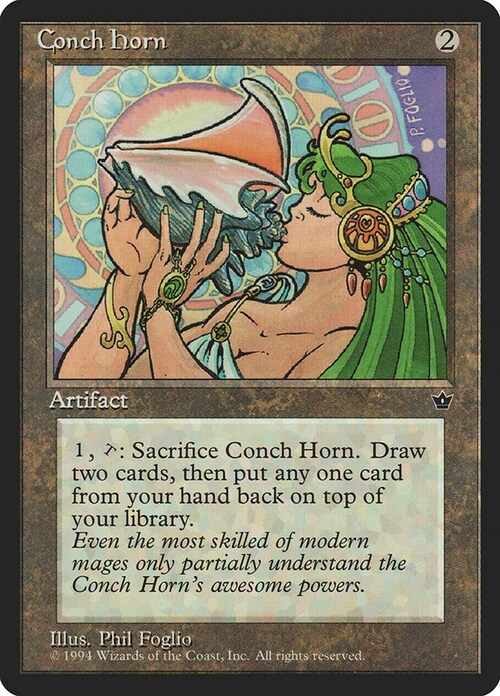 Conch Horn Card Front