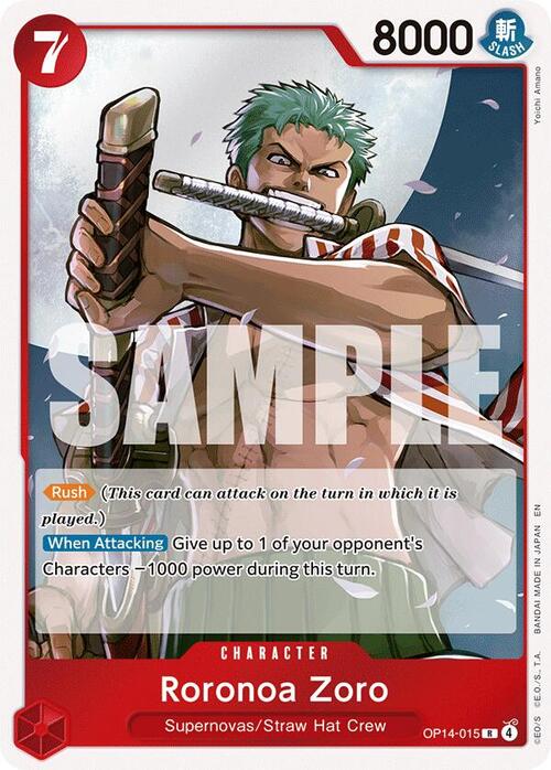Roronoa Zoro Card Front