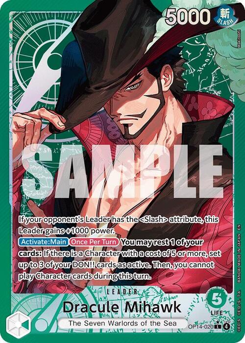 Dracule Mihawk Card Front