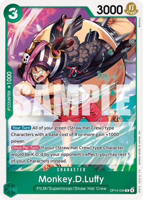 Monkey.D.Luffy Card Front