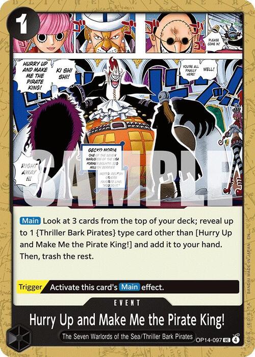 Hurry Up and Make Me the Pirate King! Card Front
