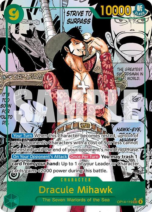 Dracule Mihawk Card Front