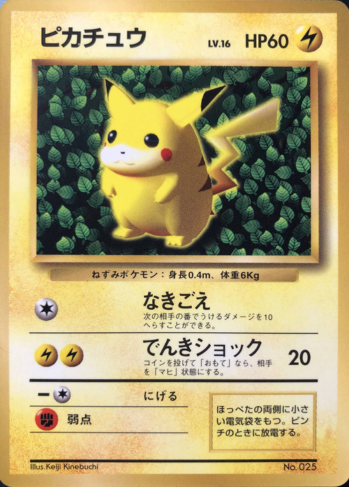 Pikachu Lv.16 Card Front