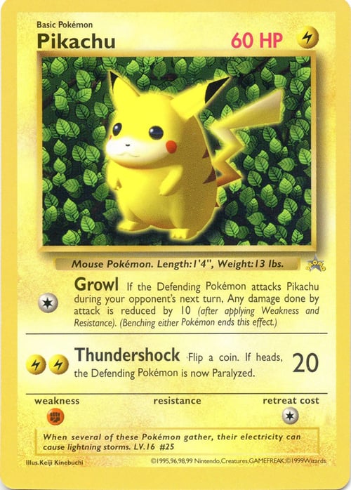 Pikachu Card Front