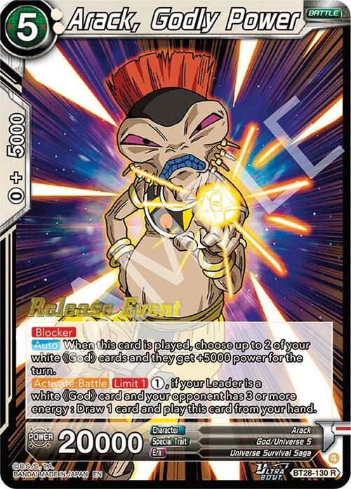 Arack, Godly Power Card Front