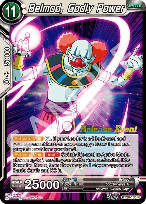Belmod, Godly Power Card Front