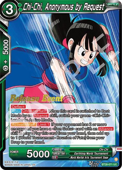 Chi-Chi, Anonymous by Request Card Front