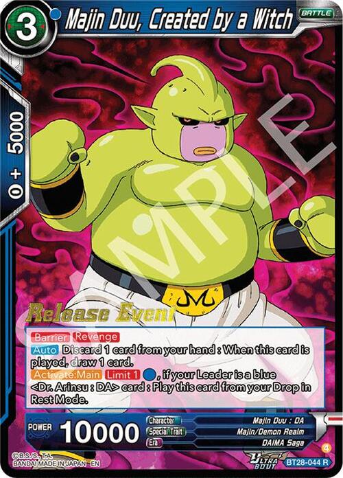 Majin Duu, Created by a Witch Card Front