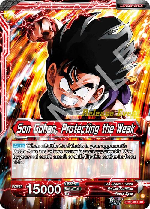 Son Gohan // Son Gohan, Protecting the Weak Card Front