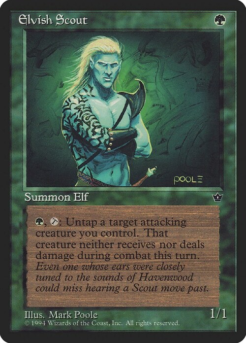 Elvish Scout Card Front