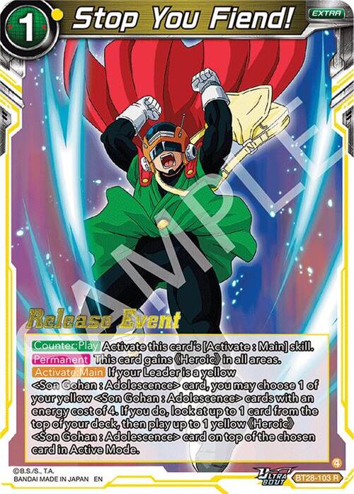 Stop You Fiend! Card Front