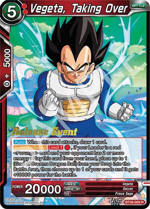Vegeta, Taking Over Frente