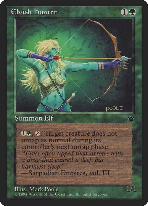 Elvish Hunter Card Front