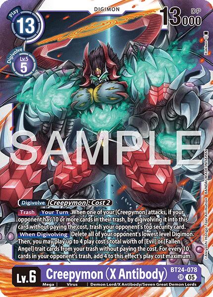 Creepymon (X Antibody) BT-24: Time Stranger | Digimon | CardTrader