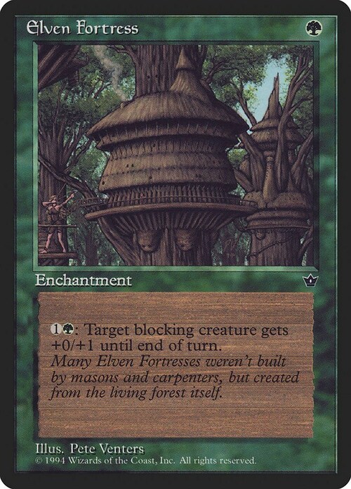 Elven Fortress Card Front