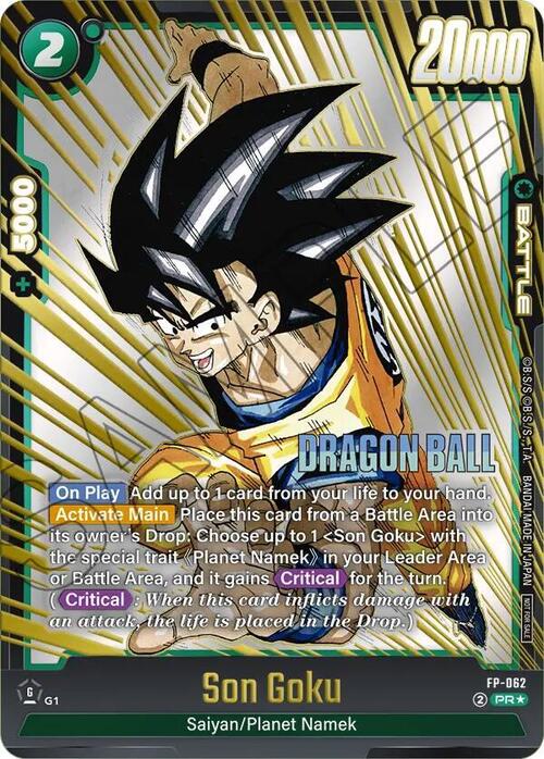 Son Goku Card Front