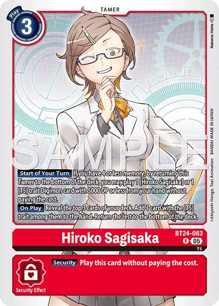 Hiroko Sagisaka Card Front