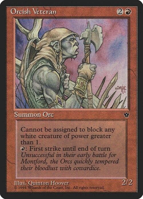 Orcish Veteran Card Front