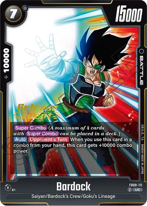 bardock dragon ball super card game FB03-121 Bardock Dragon Ball Super Card Game Fusion World Card