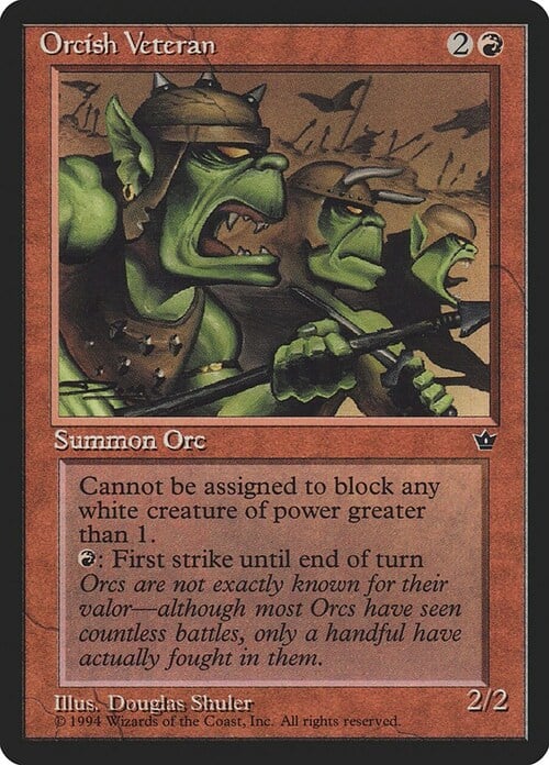 Orcish Veteran Card Front