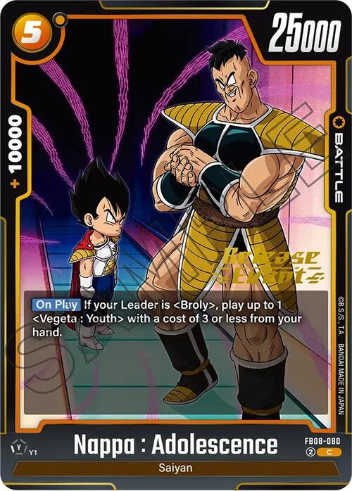 Nappa : Adolescence Frente