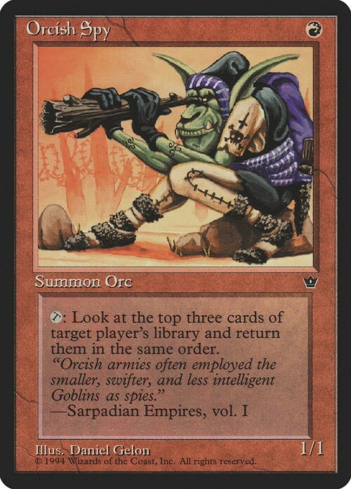 Orcish Spy Card Front