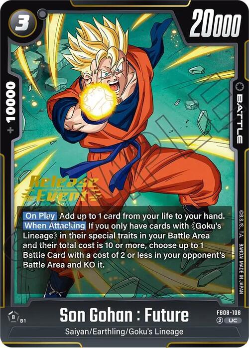 Son Gohan : Future Card Front