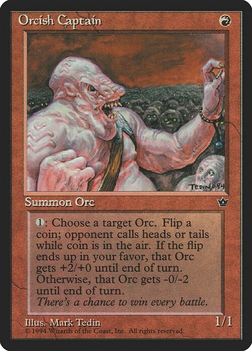 Orcish Captain Card Front