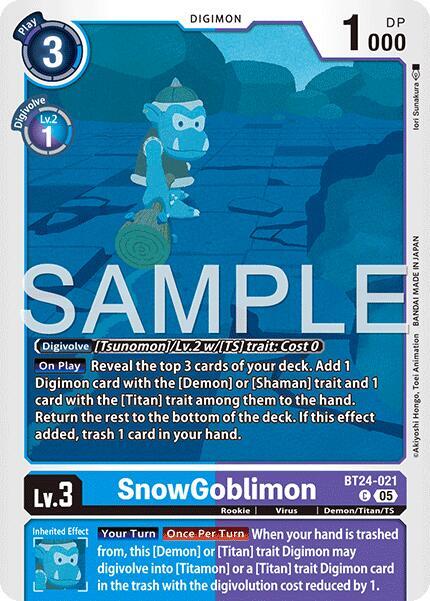 SnowGoblinmon Card Front