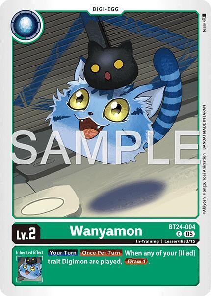 Wanyamon Card Front