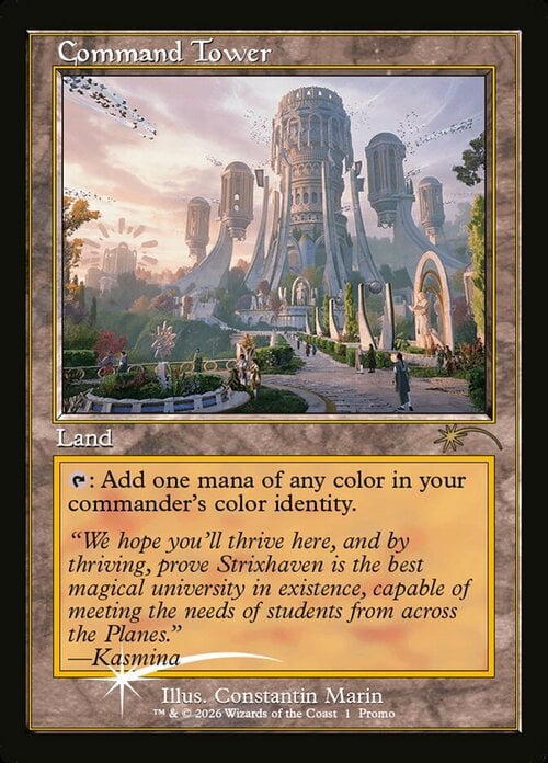 Command Tower Card Front