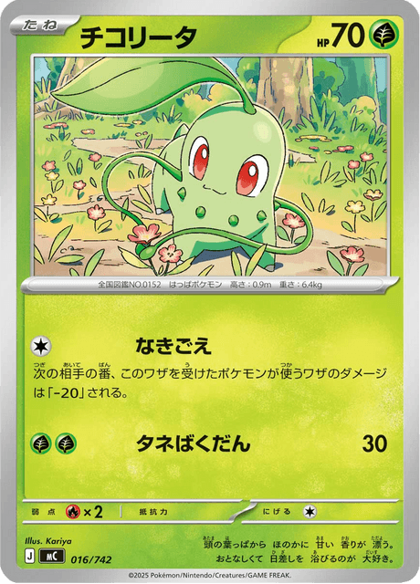 Chikorita Card Front